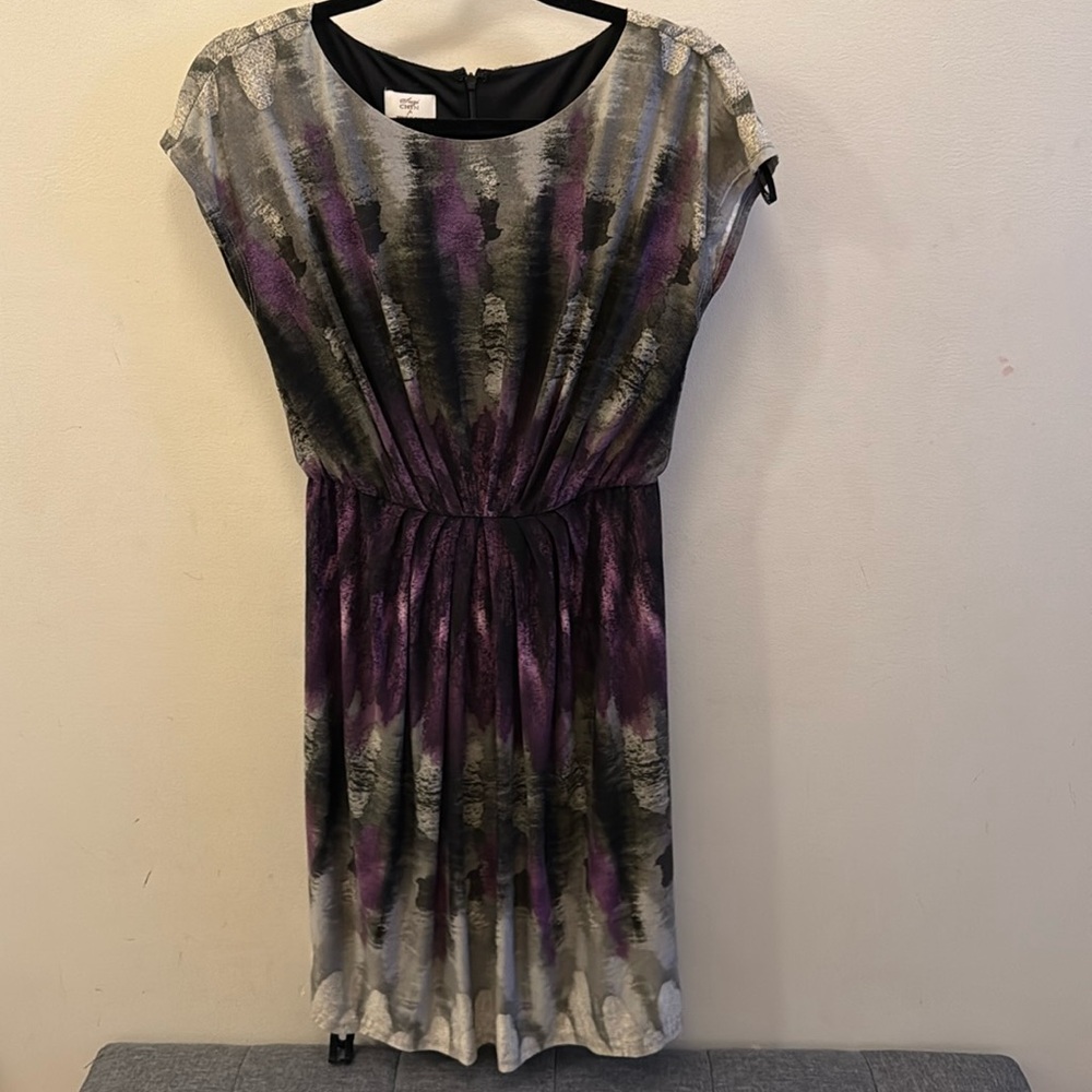 Purple and grey dress